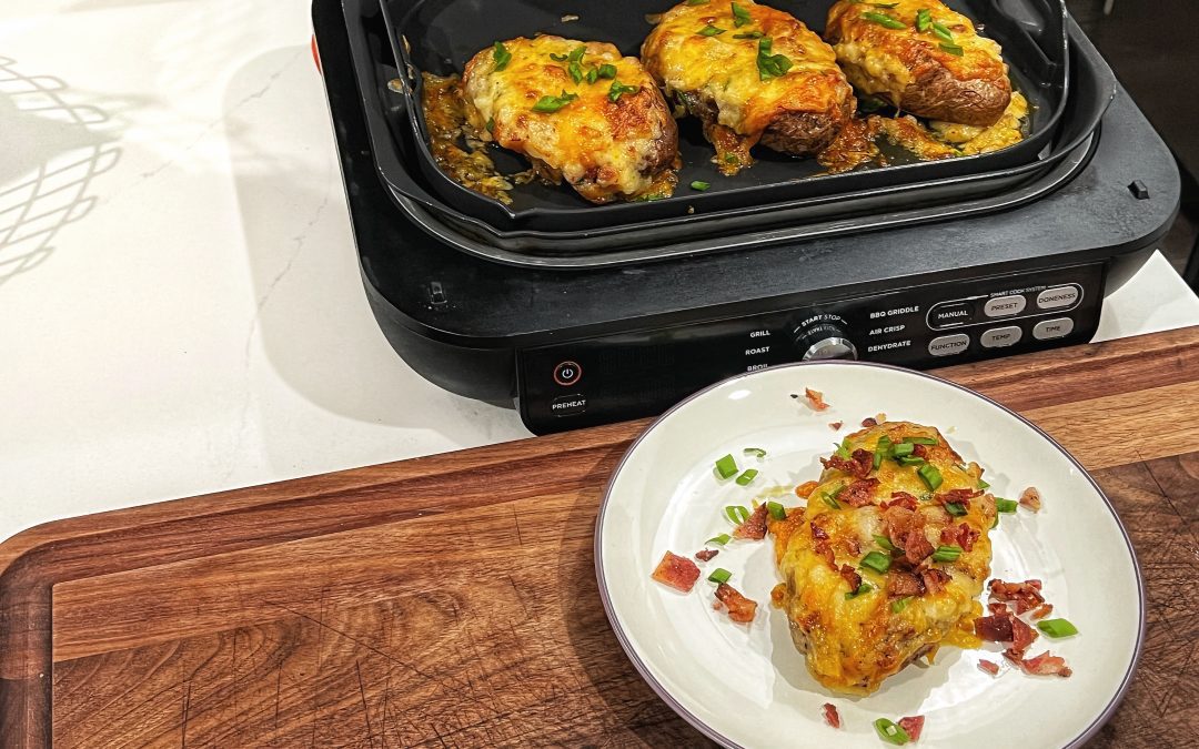 Air Fryer Twice Baked Potatoes