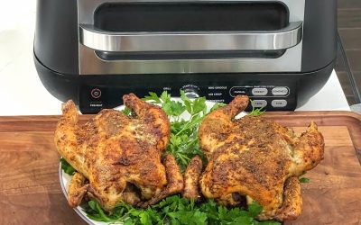 Roasted Cornish Game Hens on the Ninja Foodi Grill