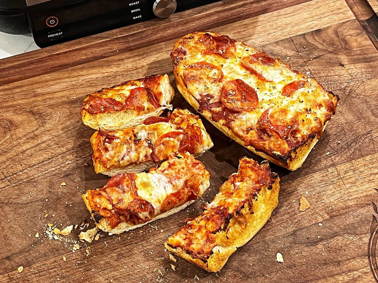 Air Fryer French Bread Pizza Cooking With Cj 1640