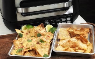 Air Fried Tortilla Chips and Queso Cheese Sauce