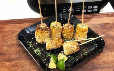 Grilled Corn Appetizer on the Ninja Foodi Grill