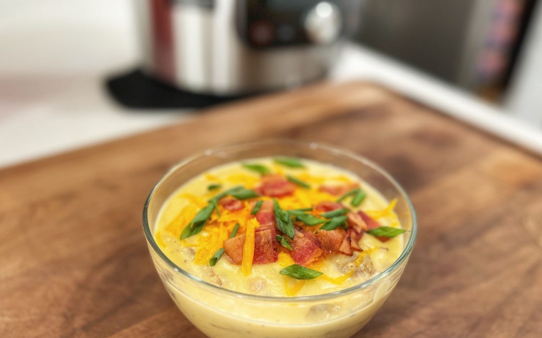 Creamy Ham and Potato Soup Recipe (Ninja Foodi / Instant Pot Recipe)