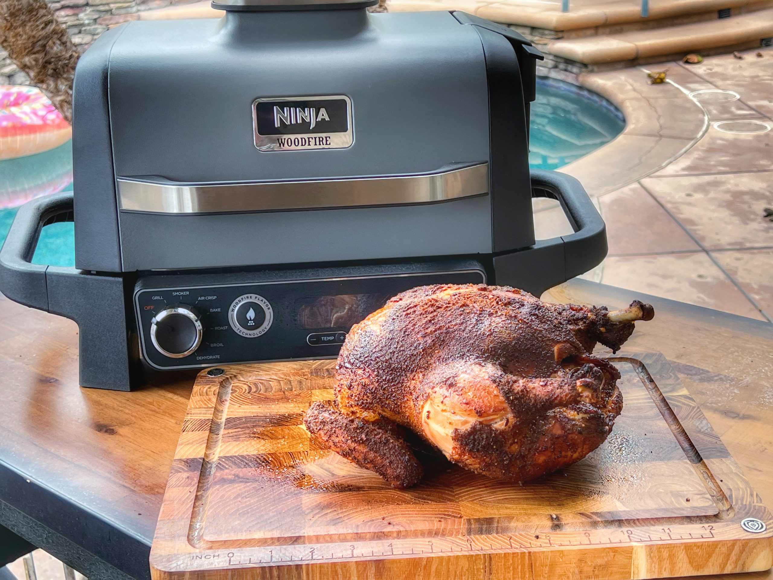 Ninja Woodfire Grill Smoky Whole Chicken - Grill What You Love