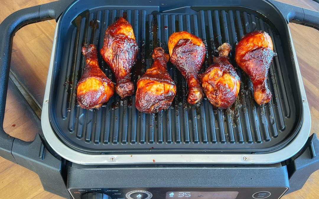 Ninja Woodfire Grill BBQ Chicken Legs